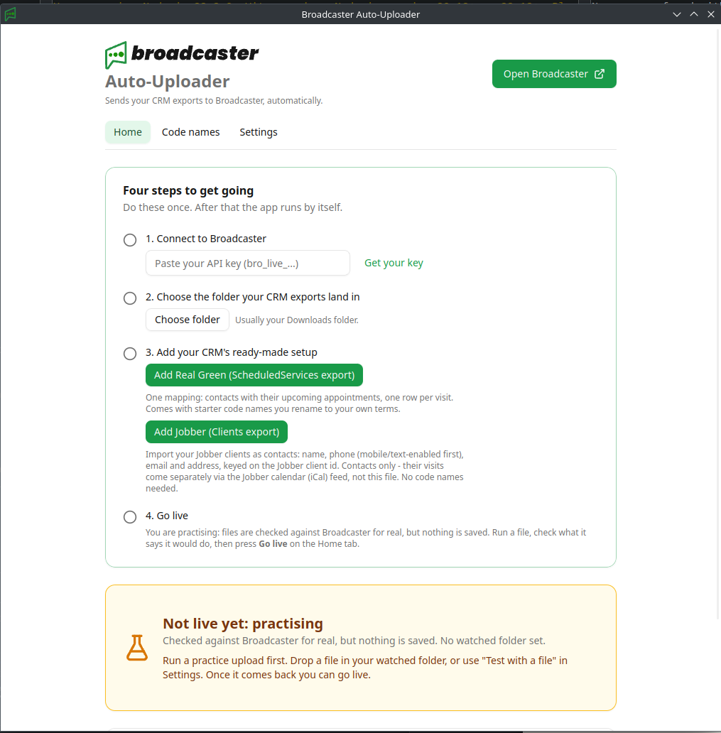 auto-uploader-first-launch