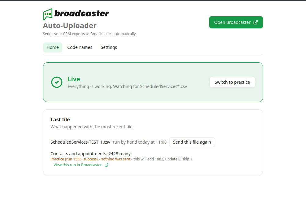 auto-uploader-live