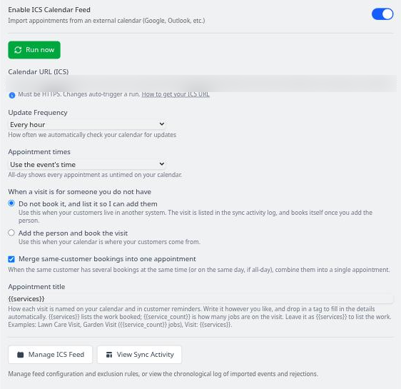 ics-feed-settings